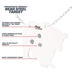 Allen EZ-Aim Bear Silhouette Gong AR500 Steel Target