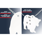 Allen EZ-Aim Bear Silhouette Gong AR500 Steel Target
