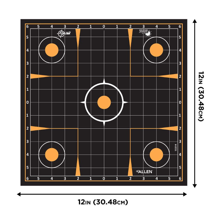 Allen EZ-Aim Splash Sight In Adhesive Target 12" Pack of 10