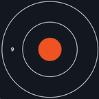 Allen EZ-Aim Bullseye Target 12" Pad of 100