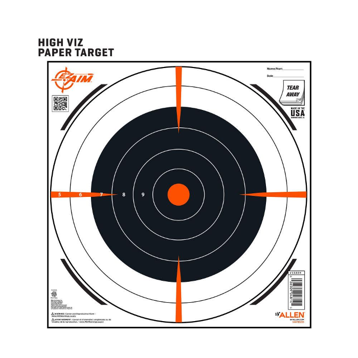 Allen EZ-Aim Bullseye Target 12" Pad of 100