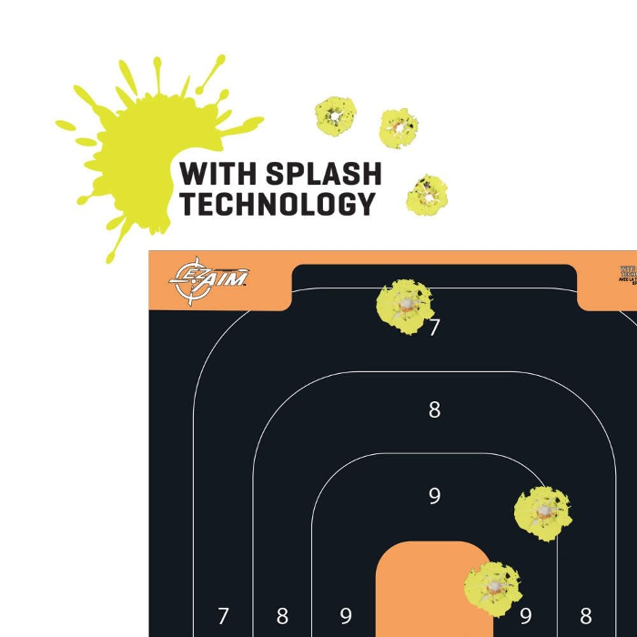 Allen EZ-Aim Splash Reactive Adhesive Target 12"x18" Pack of 25