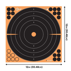 Allen EZ-Aim Splash Bullseye Adhesive Target 12" Pack of 10