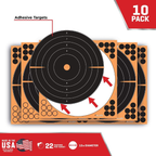 Allen EZ-Aim Splash Bullseye Adhesive Target 12" Pack of 10