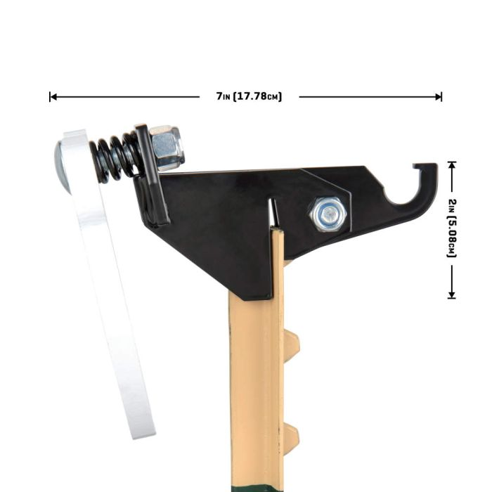 Allen EZ-Aim Fence Topper Steel Gong Hook & Recoil Spring Combo