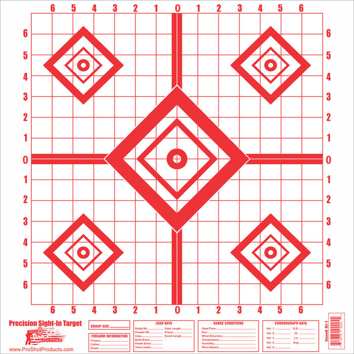 Pro-Shot Red Diamond Precision Sight In Target Pack of 10