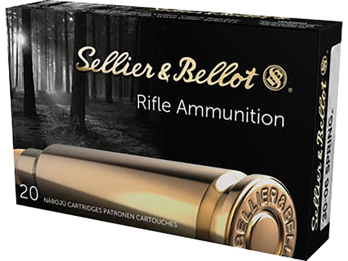 Sellier & Bellot Ammunition 30-06 Springfield 147 Grain Full Metal Jacket 20 Count