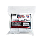 Pro-Shot Cotton Flannel Cleaning Patches 27 - 38 Caliber 2" Pack of 250