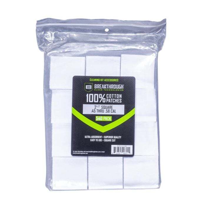 Allen Cotton Cleaning Patches 45 - 54 Caliber 2-1/2" Pack of 540