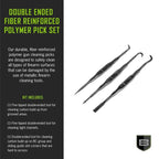 Breakthrough Clean Technologies Doujble Ended Fiber Reinforced Pick Set Pack of 3