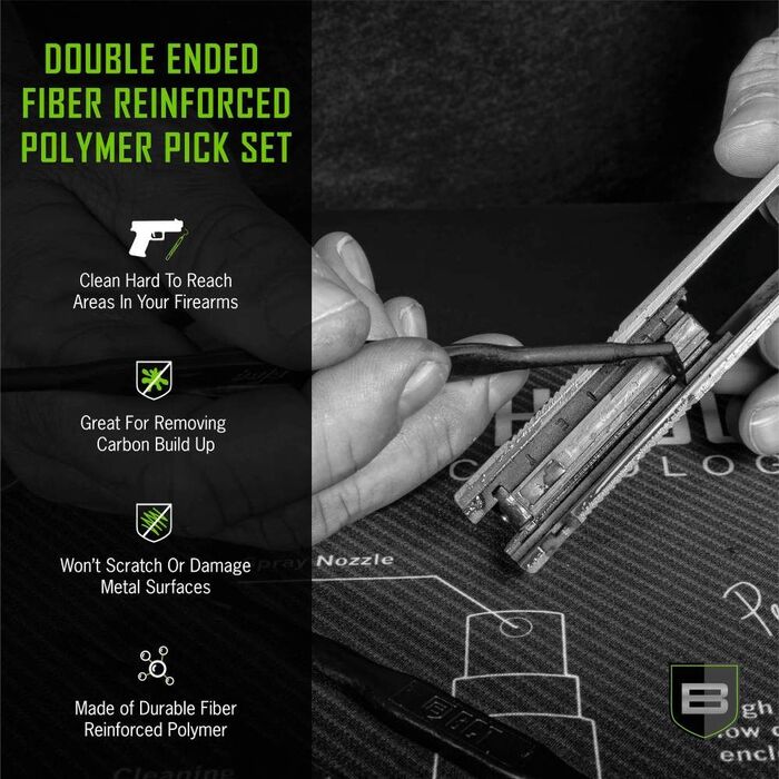 Breakthrough Clean Technologies Doujble Ended Fiber Reinforced Pick Set Pack of 3