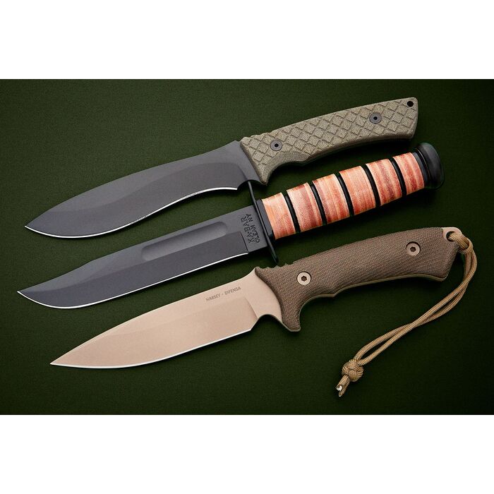 KA-BAR USMC Fighting Fixed Blade Knife 7" Clip Point Plain Edge