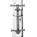 Hawk Hunting Helium Treestand Climbing Sticks 20" Aluminum Gray Pack of 4