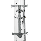 Hawk Hunting Helium Treestand Climbing Sticks 20" Aluminum Gray Pack of 4