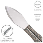SOG Fling Throwing Knife 2.8" Spear Point Plain Edge Pack 3