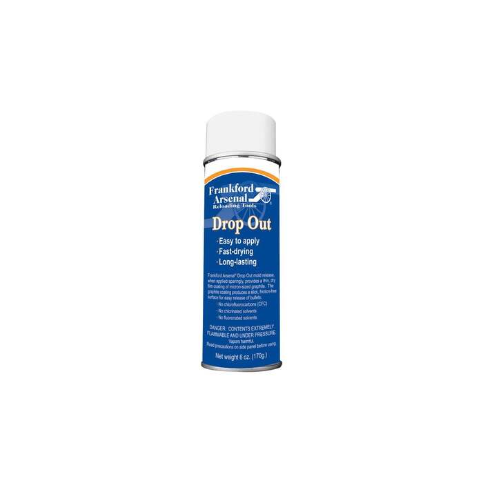 Frankford Arsenal Drop Out Bullet Mould Release Agent White/Blue 6 Aerosol