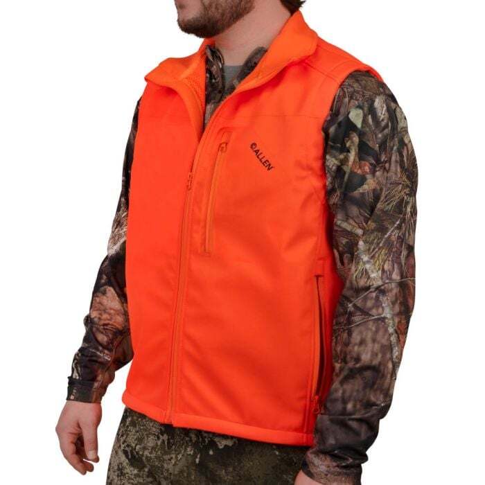 Allen Softshell  Safety Hunting Vest Large Polyester Orange