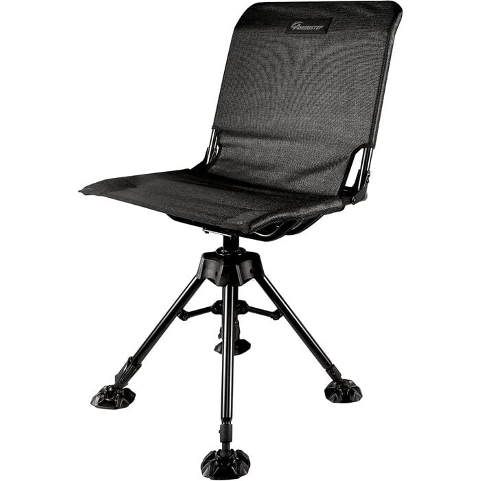 Ameristep Silent Swivel Hunting Blind Chair Tech Mesh Black