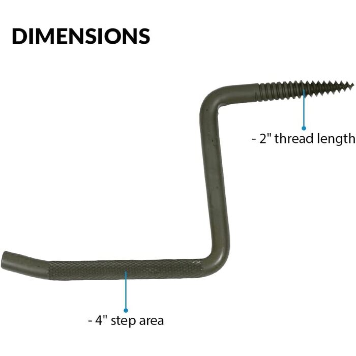 Ameristep Grizzly Screw-In Tree Step Steel Black