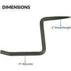 Ameristep Grizzly Screw-In Tree Step Steel Black