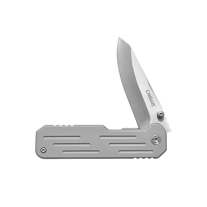 Camillus Choff  Framelock Gray Stainless Folding 3Cr13 Pocket Knife  Silver