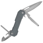 Camillus Pocket Block Compact Durable Corrosion-Resistant 420 Stainless Steel Folding Pocket Knife Silver/Grey-Blue