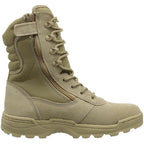 Ridge Footwear Dura-Max Men’s Side Zipper 8” Tactical Boots Sand