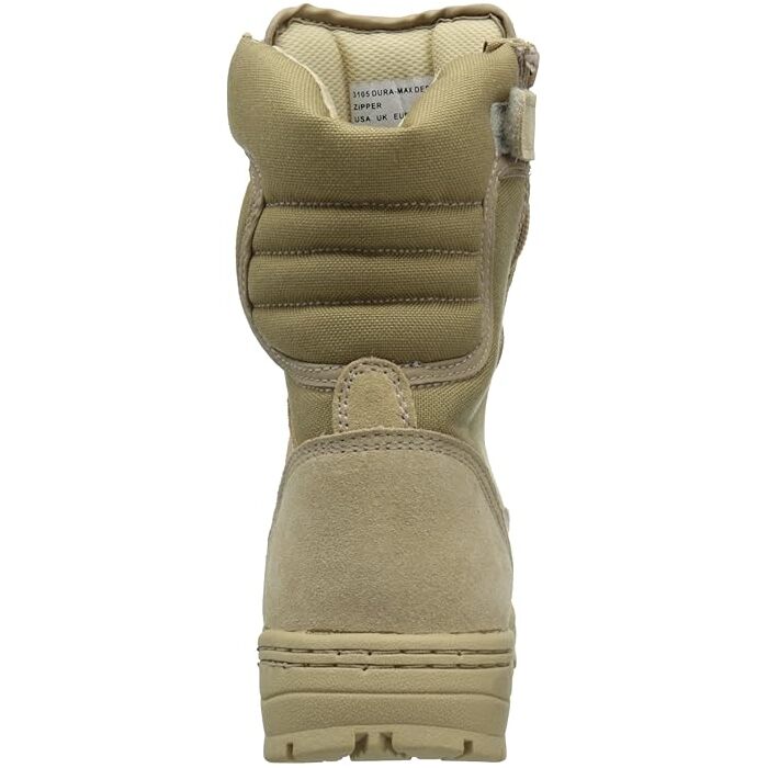 Ridge Footwear Dura-Max Men’s Side Zipper 8” Tactical Boots Sand