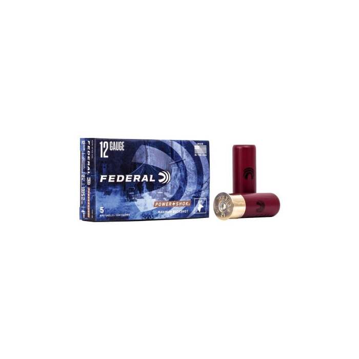 Federal Ammunition 12 Gauge 2-3/4" 1-1/4 oz #4 Buck 5 Count