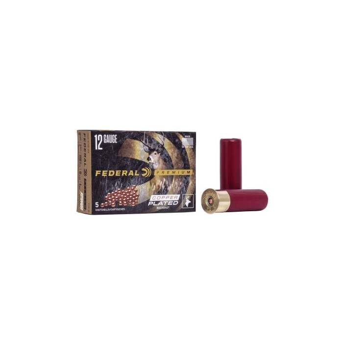 Federal Ammunition 12 Gauge 3" #4 Buck 5 Count