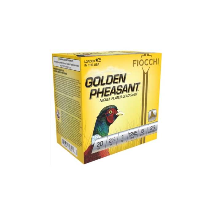 Fiocchi Ammunition 20 Gauge 2-3/4" 1 oz #6 Shot 25 Count