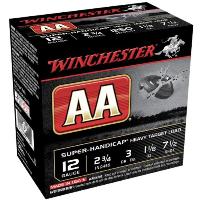 Winchester Ammunition 12 Gauge 2-3/4" 1-1/8 oz #7.5 Shot 25 Count