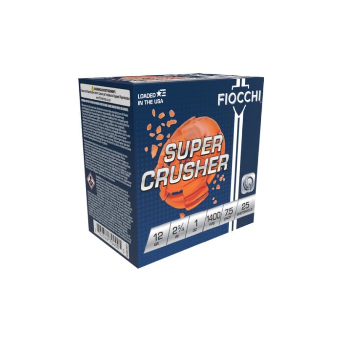 Fiocchi Ammunition 12 Gauge 2-3/4" 1 oz #7.5 Shot 25 Count