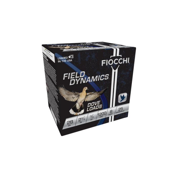 Fiocchi Ammunition 28 Gauge 2-3/4" 3/4 oz #8 Shot 25 Count
