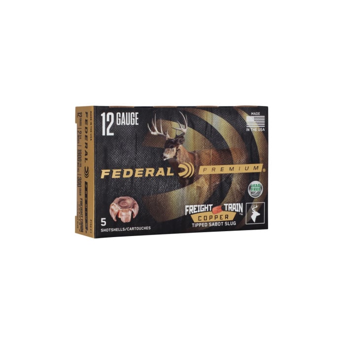 Federal Ammunition 12 Gauge 2-3/4" 300 Grains Slug 5 Count