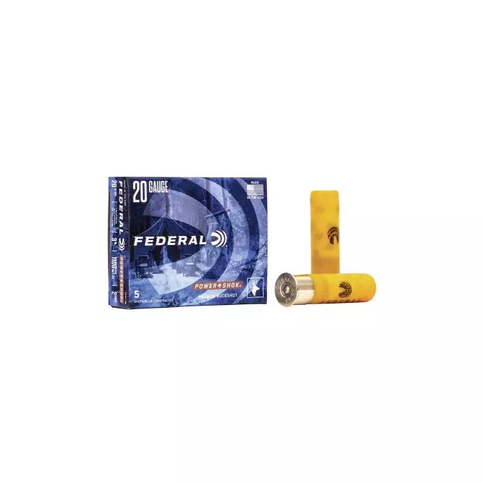 Federal Ammunition 20 Gauge 3" 1-1/4 oz #2 Buck 5 Count