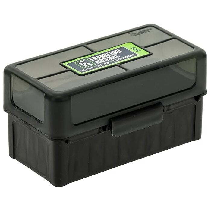 Frankford Arsenal Hinge-Top Ammo Box 380 ACP, 9mm Luger