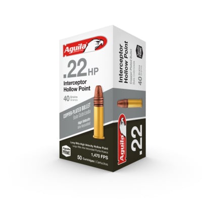 Aguila Ammunition 22 Long Rifle 40 Grain Plated Hollow Point 50 Count