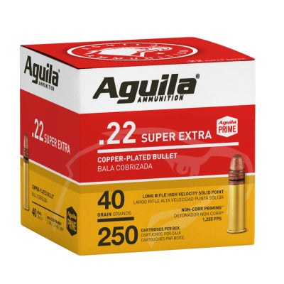 Aguila Ammunition 22 Long Rifle 40 Grain Plated Solid Point 250 Count