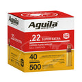 Aguila Ammunition 22 Long Rifle 40 Grain Plated Solid Point 500 Count