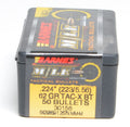 Barnes .224 Diameter 62 Grain Boat Tail Hollow Point Tactical 50 Count Bullets