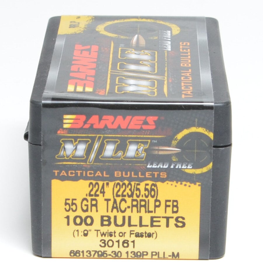 Barnes .224 Diameter 55 Grain Frangible Reduced Ricochet 100 Count Bullets