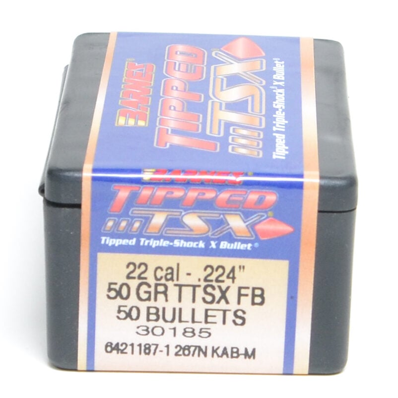 Barnes .224 Diameter 50 Grain Polymer Tip TTSX 50 Count Bullets