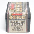Barnes .224 Diameter 55 Grain Flat Base Hollow Point MPG 100 Count Bullets