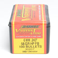 Barnes .243 Diameter 58 Grain Flat Base Hollow Point Varminator 100 Count Bullets