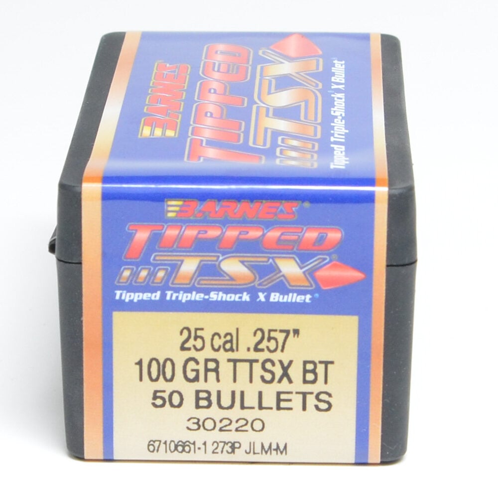Barnes .257 Diameter 100 Grain Polymer Tip TTSX 50 Count Bullets