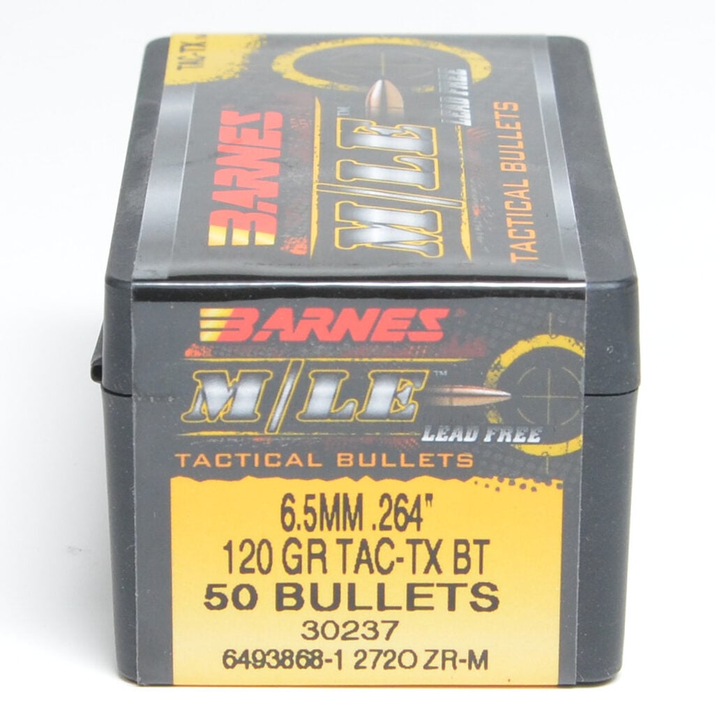 Barnes .264 Diameter 120 Grain Boat Tail Hollow Point Tactical 50 Count Bullets
