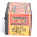 Barnes .264 Diameter 120 Grain Solid Hollow Point TSX 50 Count Bullets