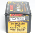 Barnes .277 Diameter 110 Grain Boat Tail Hollow Point Tactical 50 Count Bullets
