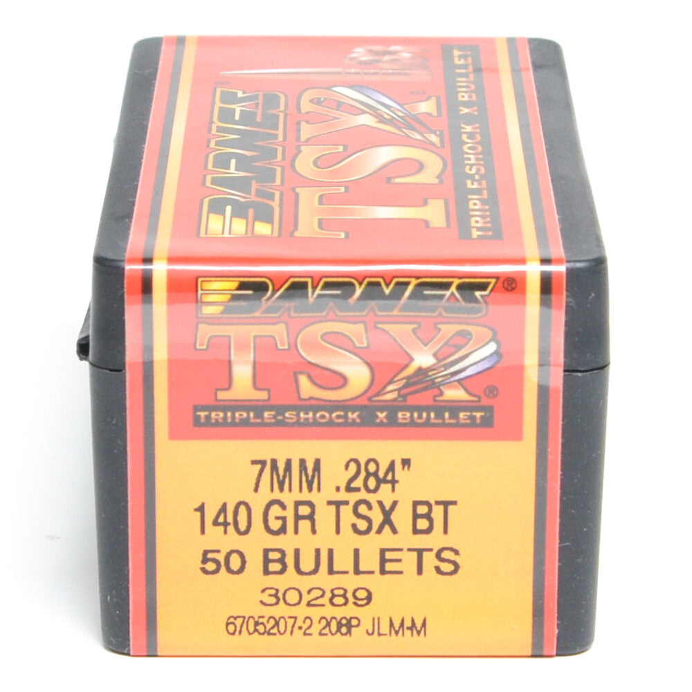 Barnes .284 Diameter 140 Grain Solid Hollow Point TSX 50 Count Bullets